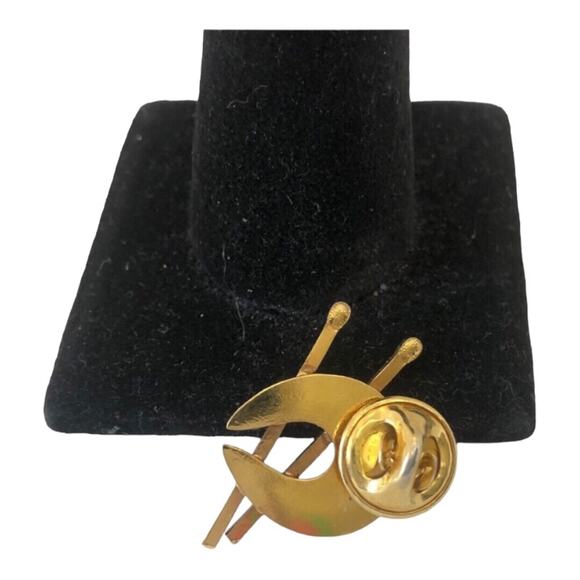 Vintage Artist's Palette Brush Paints Gold Tone Pin/Brooch - Picture 7 of 8